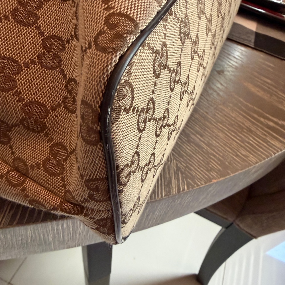Gucci Beige and Dark Brown Men's Tote - Picture 6 of 15